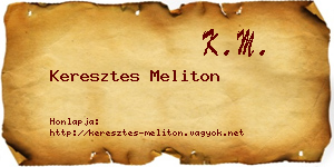Keresztes Meliton névjegykártya